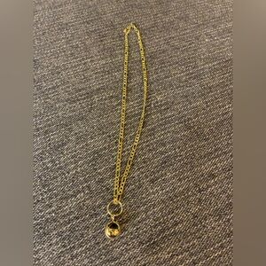 Uncommon James Gold Figaro-Style Necklace with Drop Pendant